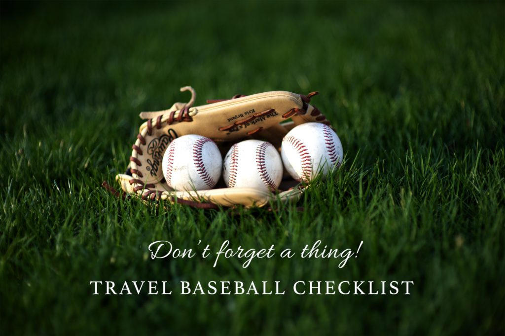 Don't forget a thing!  Here's what to pack for travel baseball tournaments.
